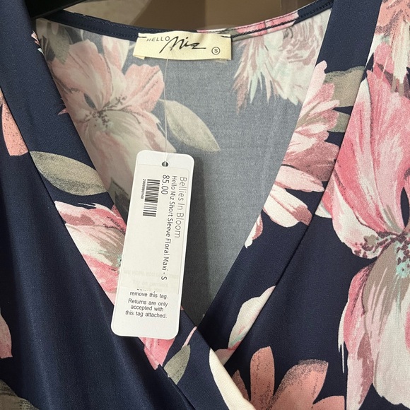 Hello Miz Short Sleeve Floral Maxi Dress - Picture 5 of 5